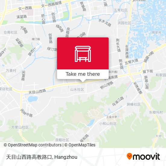 天目山西路高教路口 map