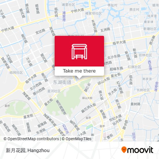 新月花园 map