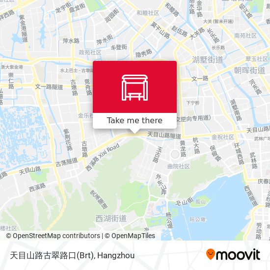 天目山路古翠路口(Brt) map