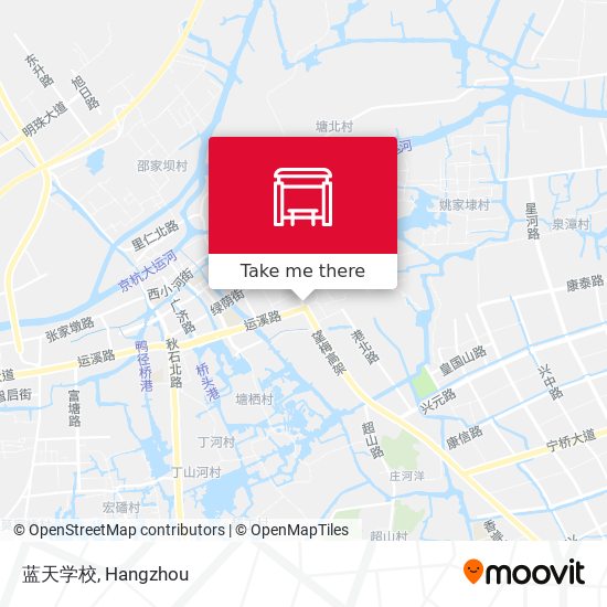 蓝天学校 map
