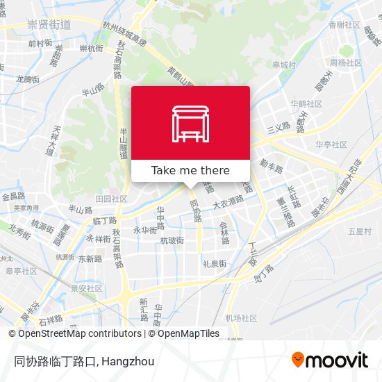 同协路临丁路口 map
