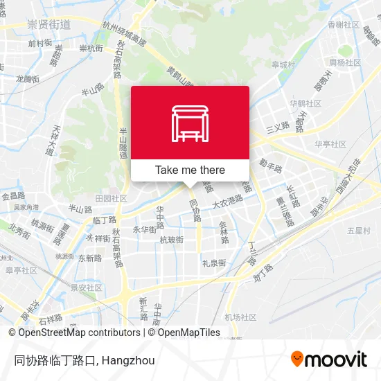 同协路临丁路口 map