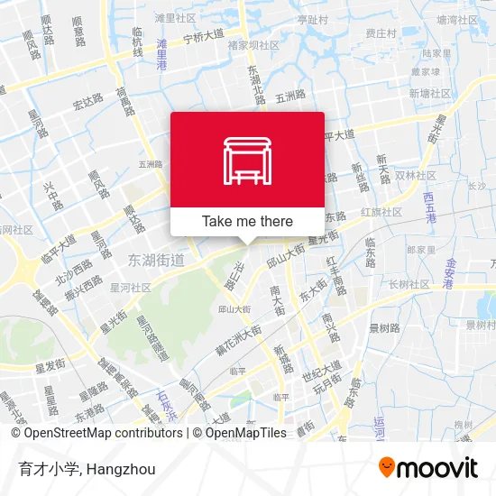育才小学 map