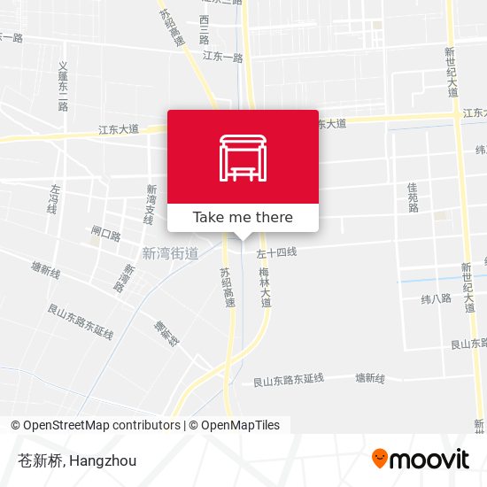 苍新桥 map