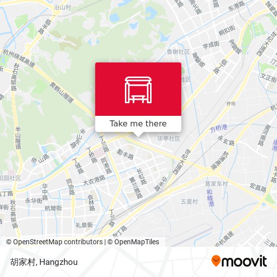 胡家村 map