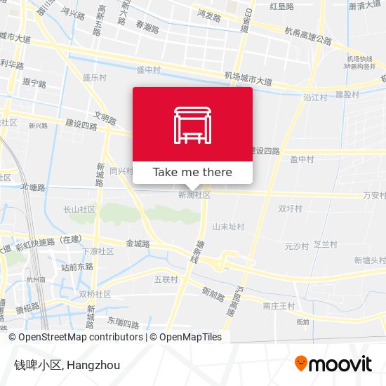 钱啤小区 map
