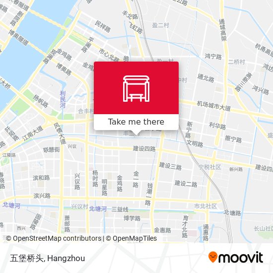 五堡桥头 map