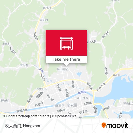 农大西门 map