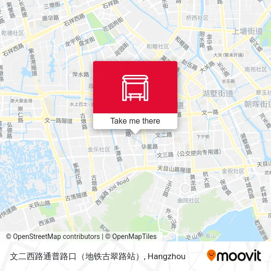 文二西路通普路口（地铁古翠路站） map