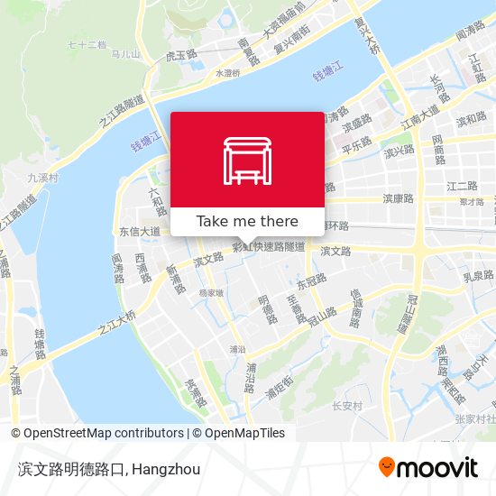 滨文路明德路口 map