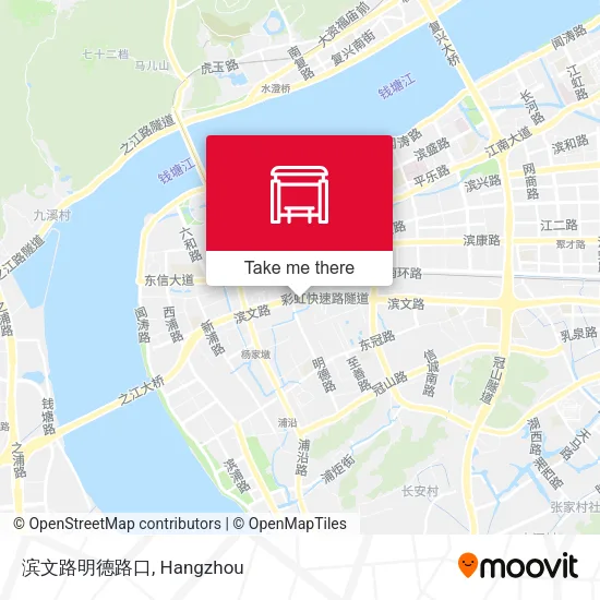 滨文路明德路口 map