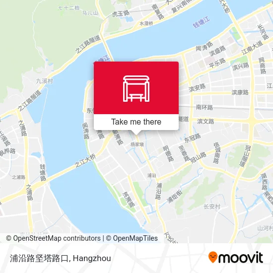 浦沿路坚塔路口 map