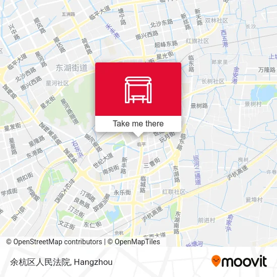 余杭区人民法院 map