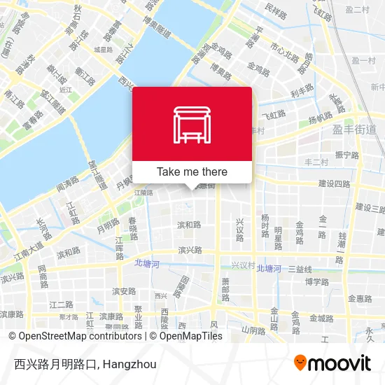 西兴路月明路口 map