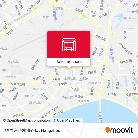 德胜东路杭海路口 map