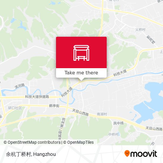 余杭丁桥村 map