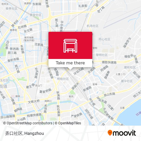 弄口社区 map