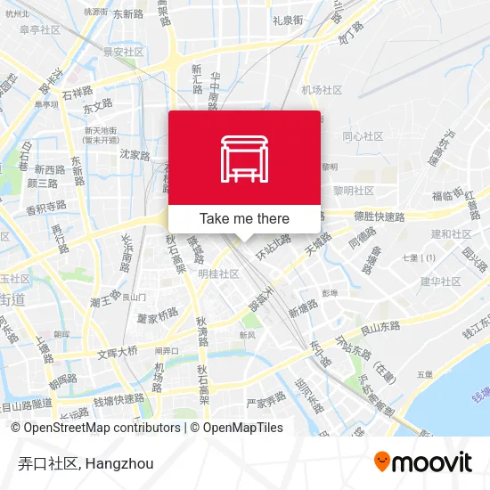弄口社区 map