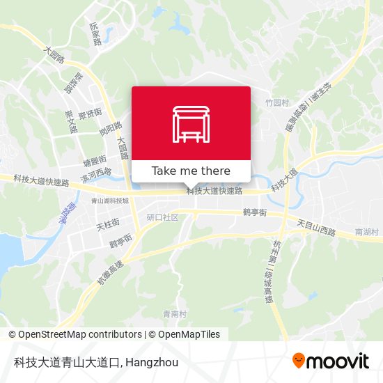 科技大道青山大道口 map