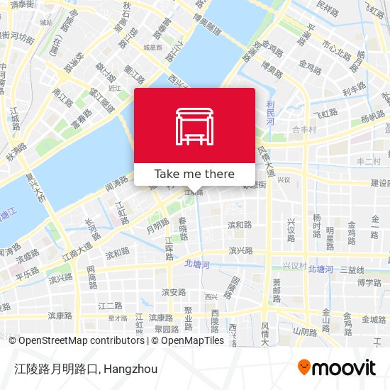 江陵路月明路口 map