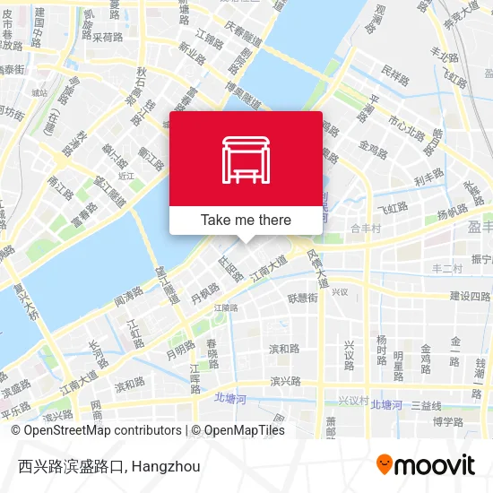 西兴路滨盛路口 map