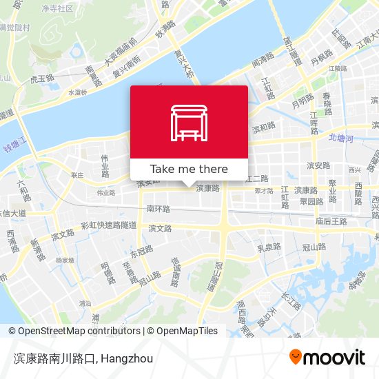 滨康路南川路口 map