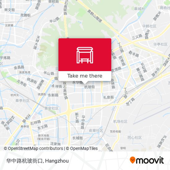 华中路杭玻街口 map