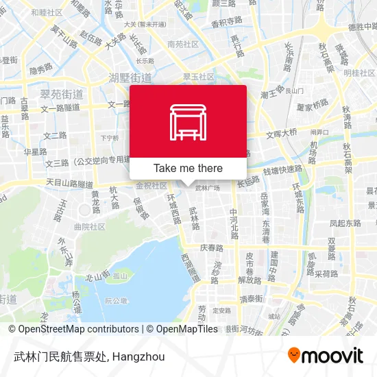 武林门民航售票处 map