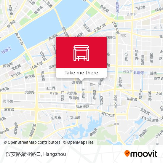 滨安路聚业路口 map