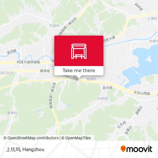 上坑坞 map