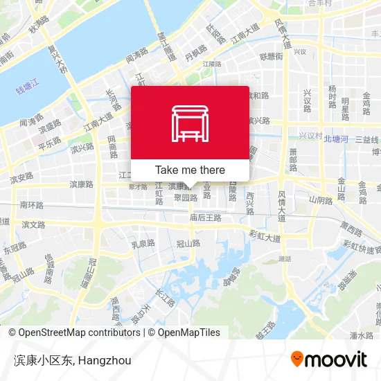 滨康小区东 map