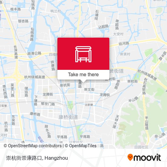 崇杭街崇康路口 map