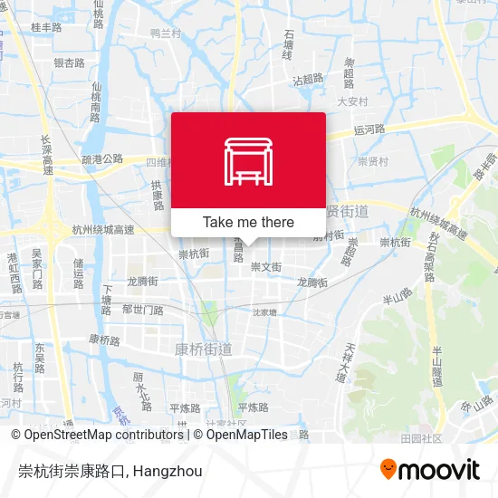 崇杭街崇康路口 map