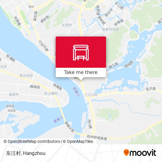 东汪村 map