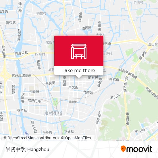 崇贤中学 map