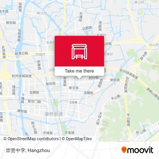 崇贤中学 map