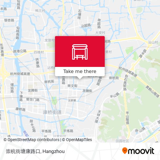 崇杭街塘康路口 map
