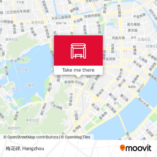 梅花碑 map