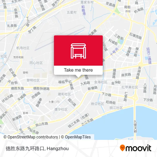 德胜东路九环路口 map