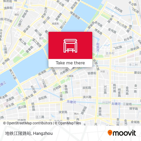 地铁江陵路站 map