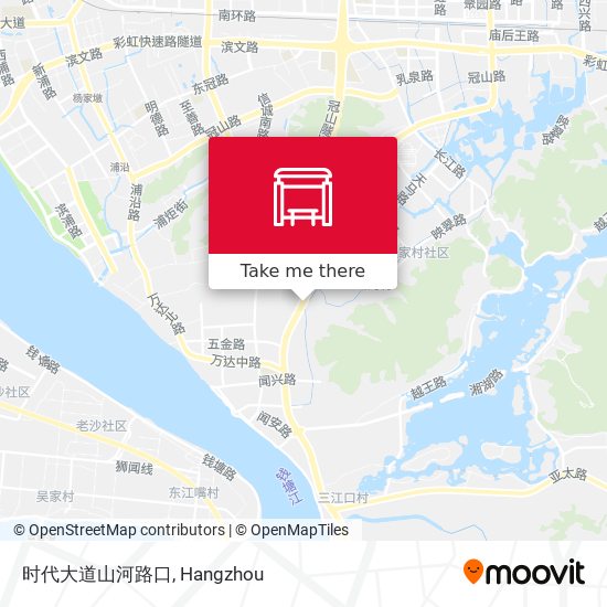 时代大道山河路口 map