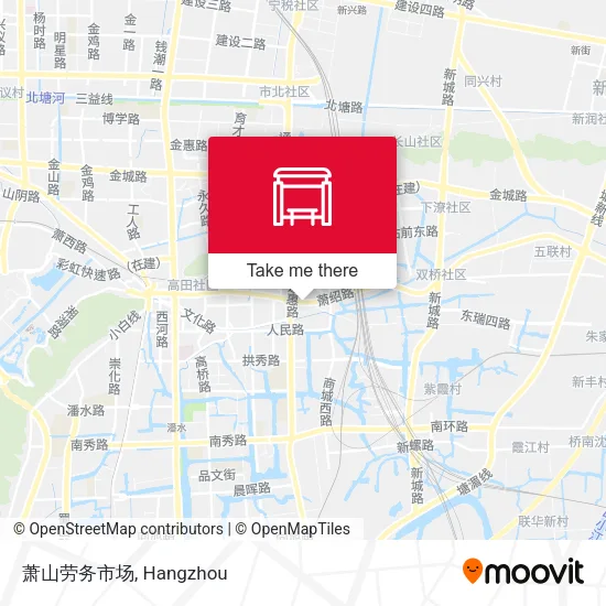萧山劳务市场 map