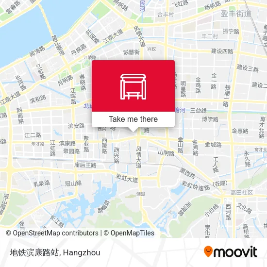 地铁滨康路站 map