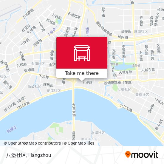八堡社区 map