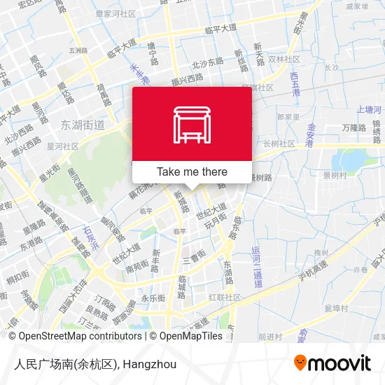 人民广场南(余杭区) map