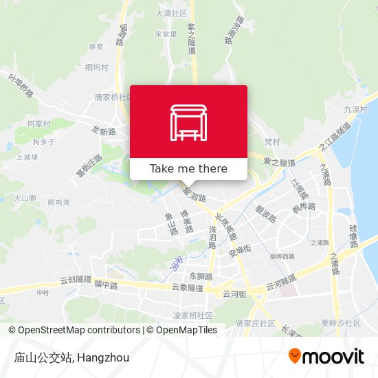 庙山公交站 map