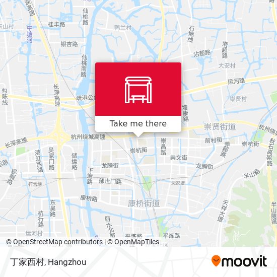 丁家西村 map