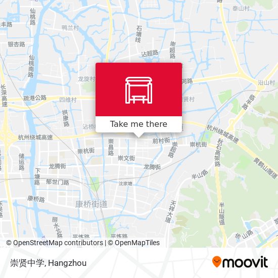崇贤中学 map