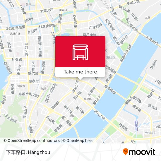 下车路口 map