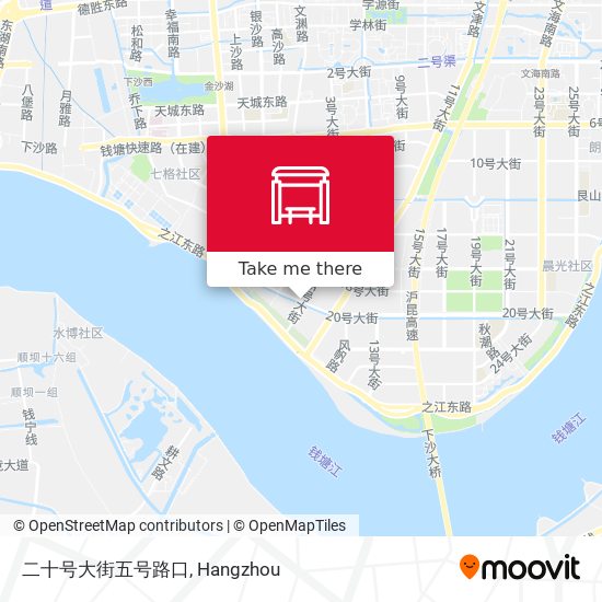 二十号大街五号路口 map
